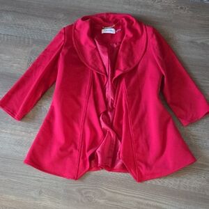 Calvin Klein Vibrant Red Blazer Jacket